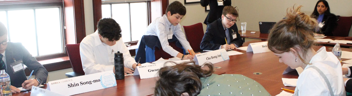 The Junior Assembly of the Model United Nations Banner Image