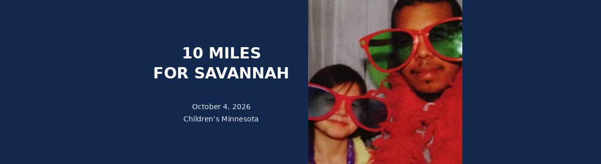 10 Miles for Savannah Rave Banner Image