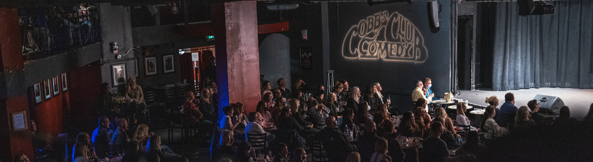 Cobb's Comedy Club Holiday Food Drive Banner Image