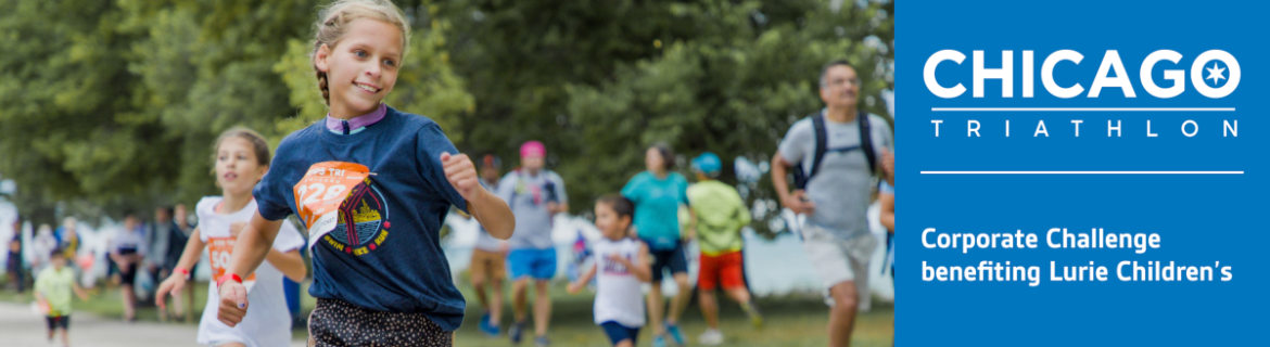 Kelley Fearings Chicago Triathalon Cancer Research fundraising Banner Image