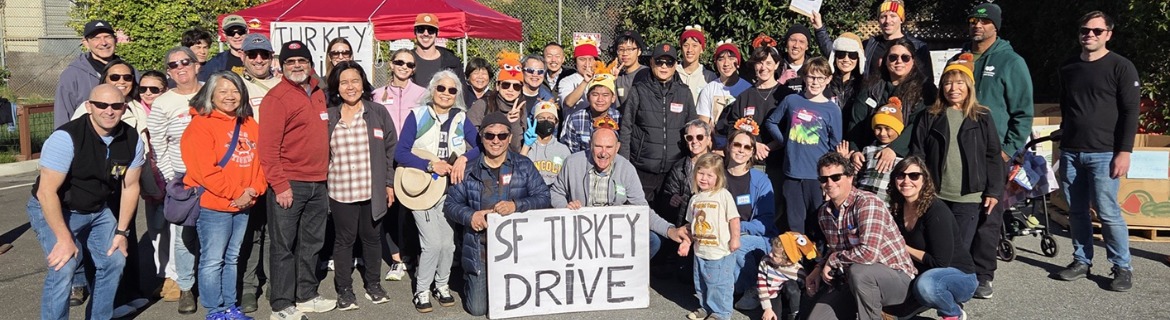 &nbsp; &nbsp; &nbsp; &nbsp; &nbsp; &nbsp; &nbsp; &nbsp; &nbsp; &nbsp;15th Annual Holiday SF Turkey Drive Banner Image